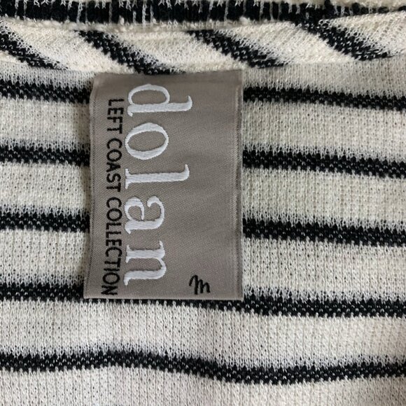 Dolan Striped Open Front Cardigan Textured Knit Casual Workwear Medium - Picture 3 of 4